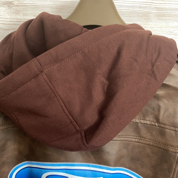 New brown leather jacket with FORD decals - Picture 12 of 16
